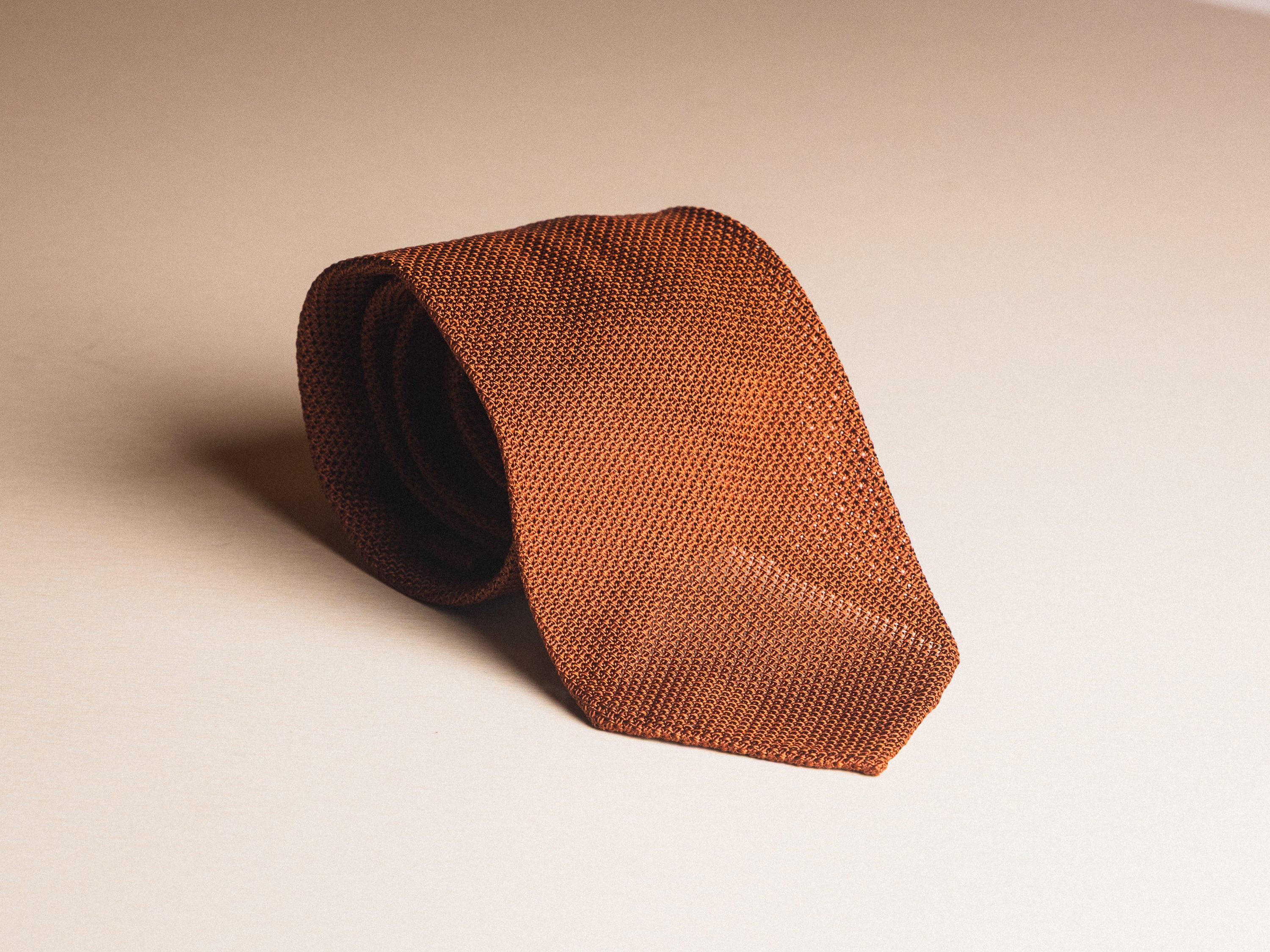 tobacco tie Tobacco Grenadine Silk Tie tobacco tie Tobacco Grenadine Silk Tie