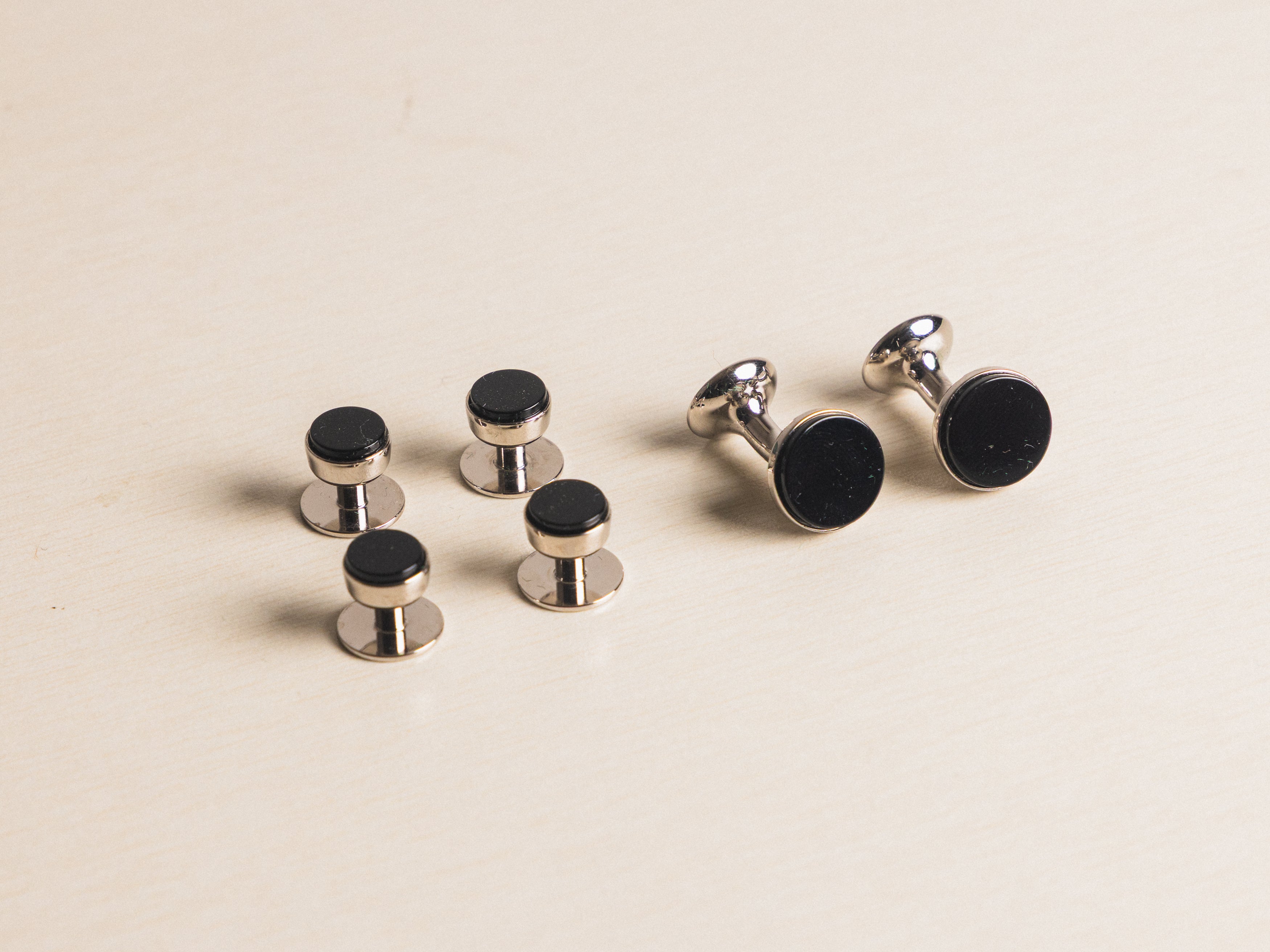 Onyx Bow Silver Dress Set