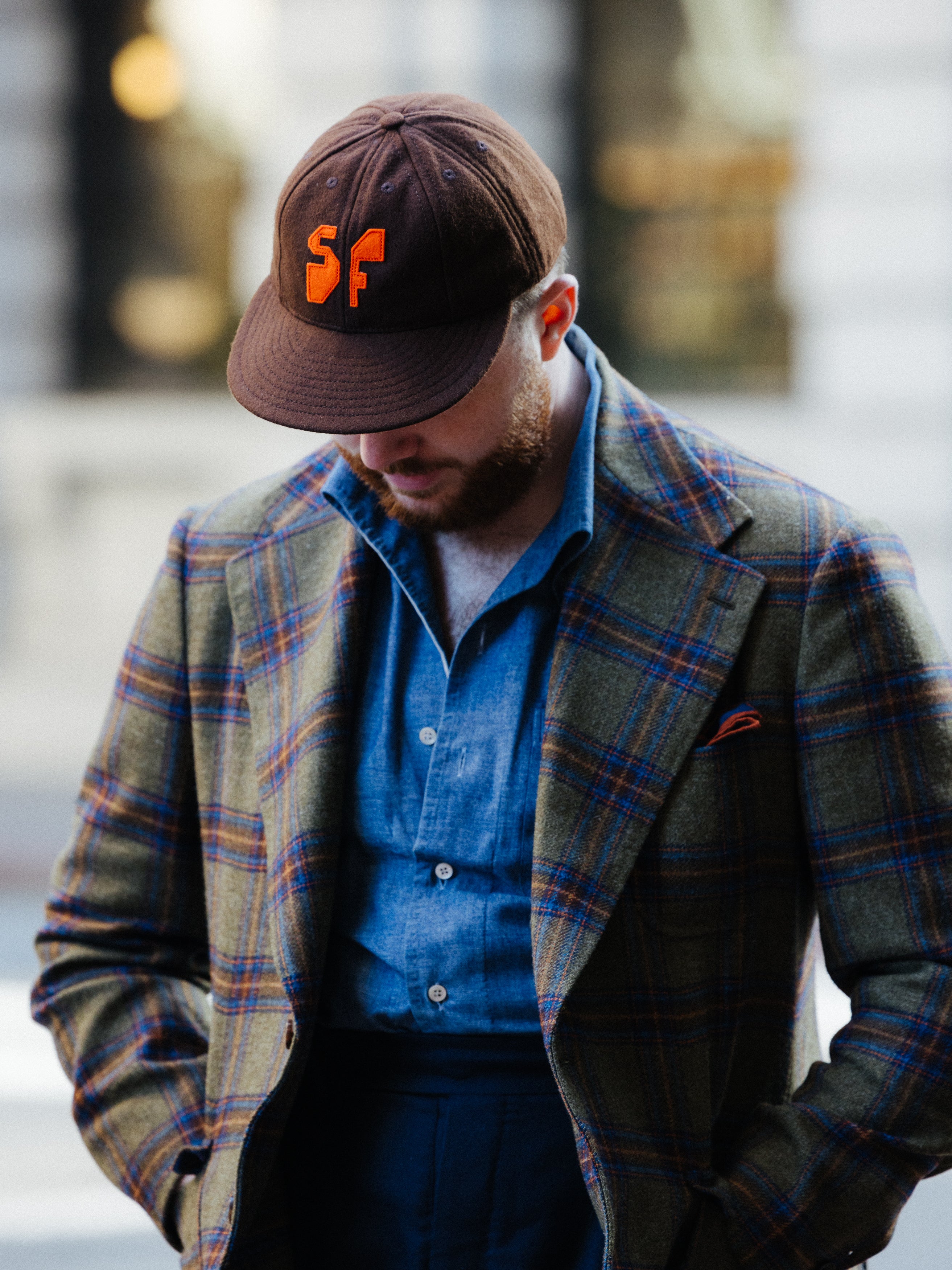 Jeffrey Sincich Brown SF Baseball Cap - 8 Panel