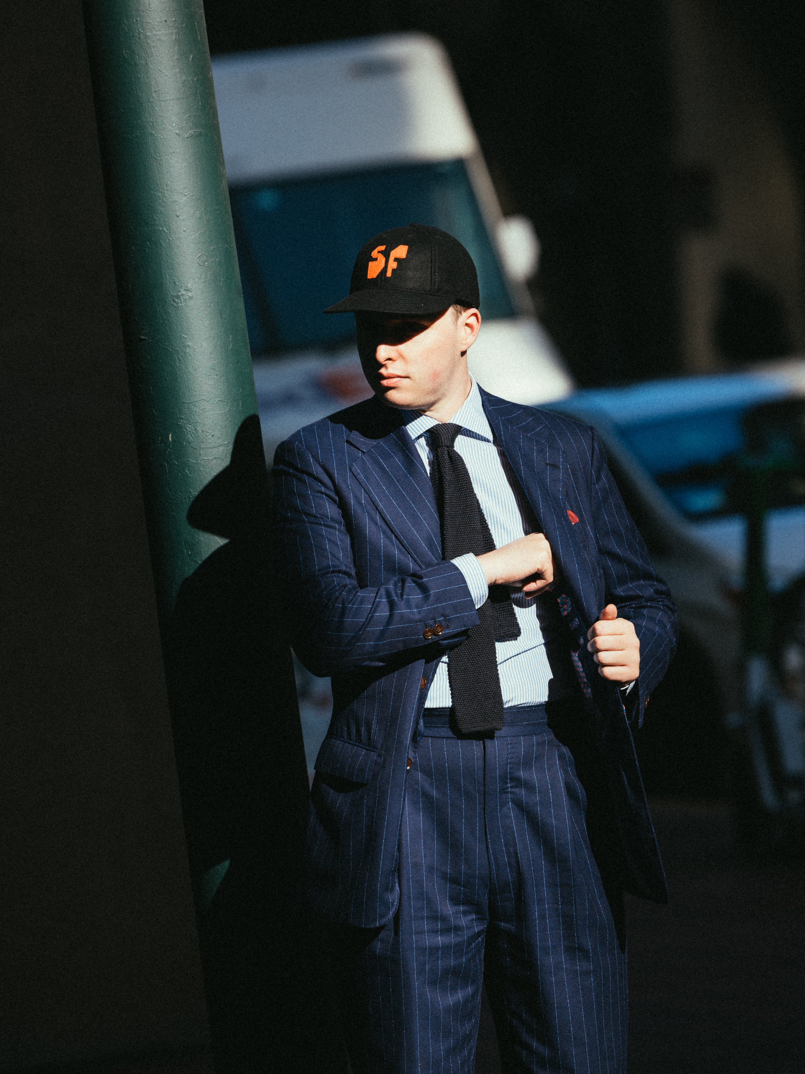 Jeffrey Sincich Black SF Baseball Cap - 8 Panel