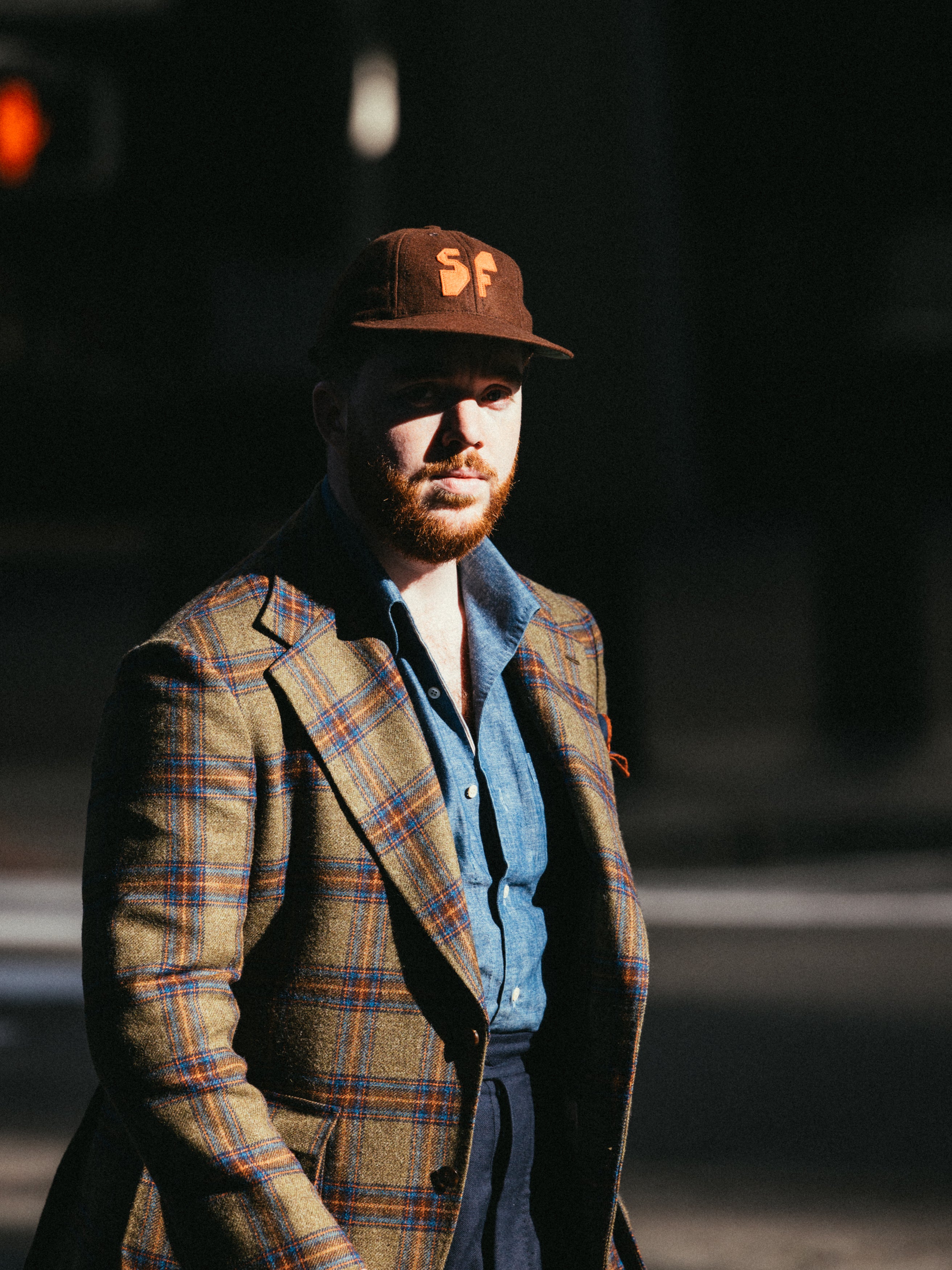 Jeffrey Sincich Brown SF Baseball Cap - 8 Panel
