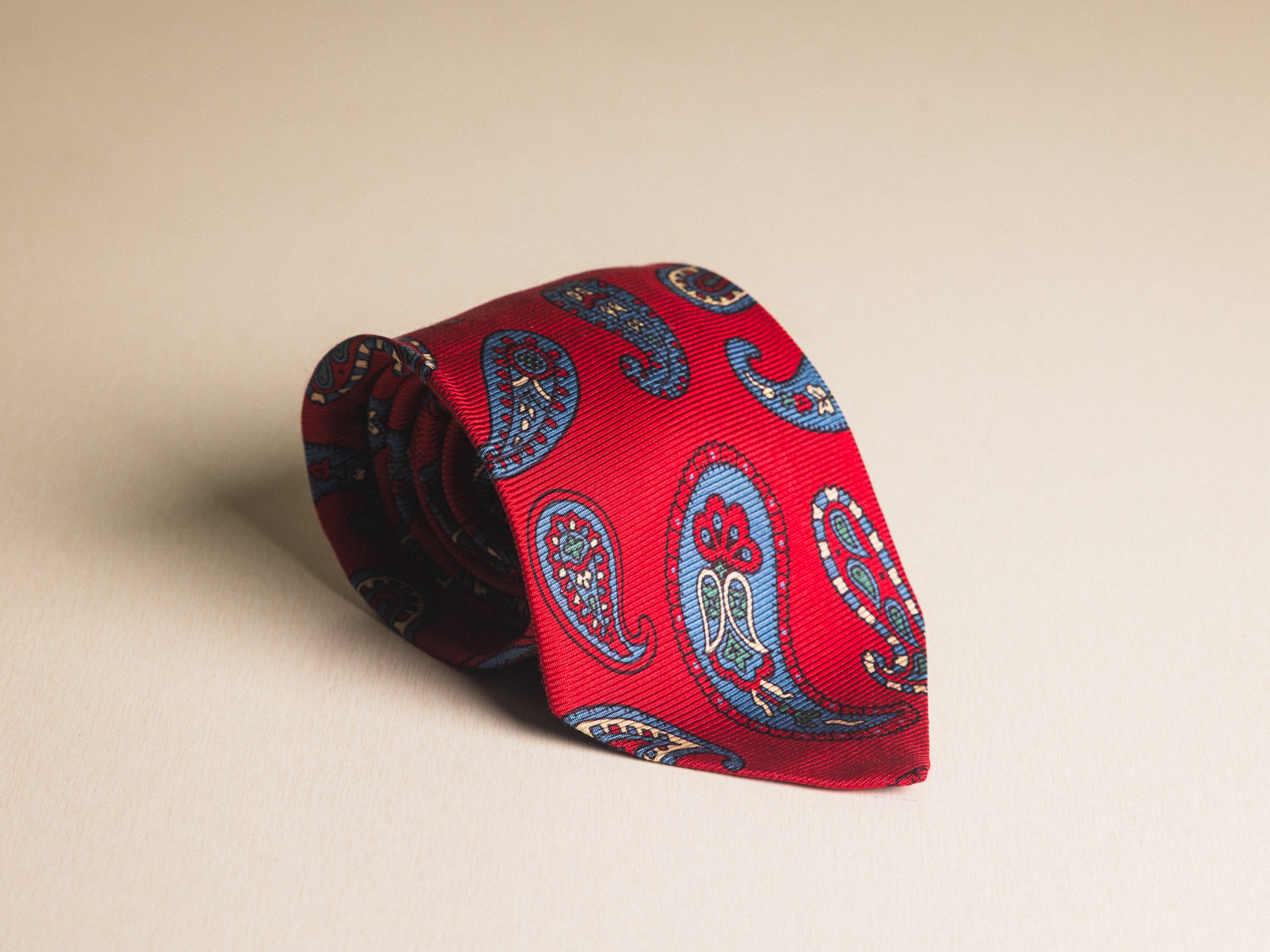 Ralph Lauren Red with Blue Paisley Tie