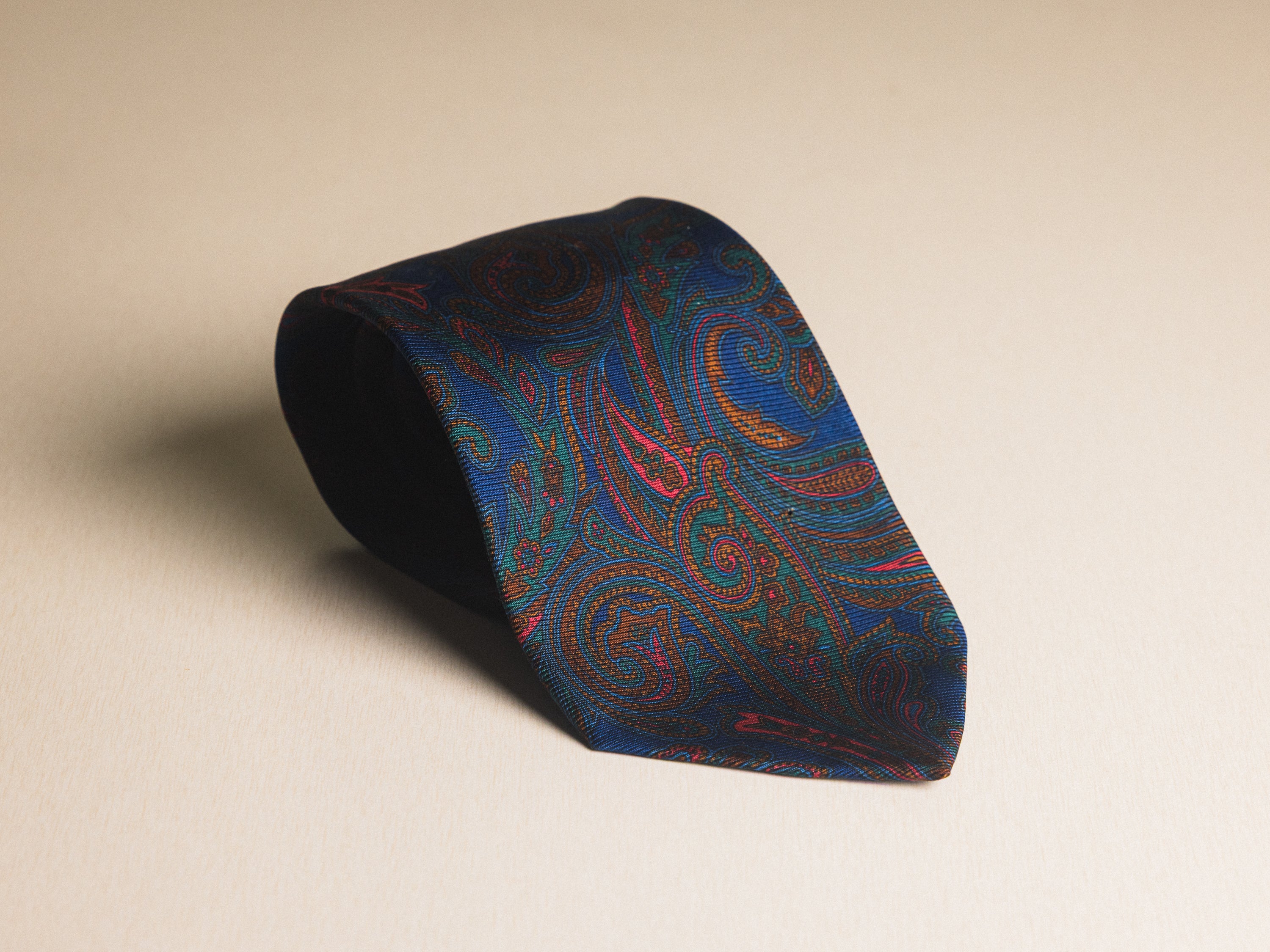 Ralph Lauren Blue with Dark Green Paisley Tie