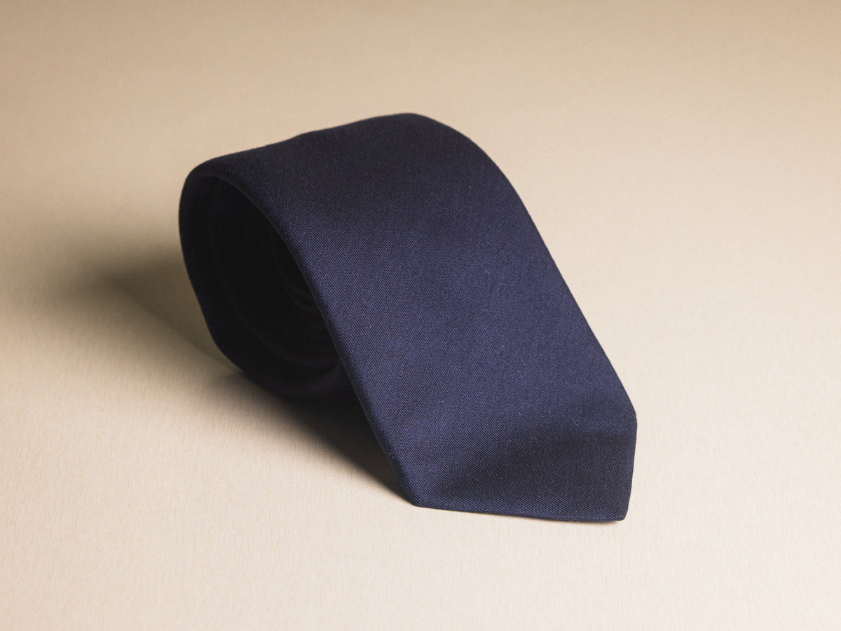 Shappe Navy Shappe Silk Tie
