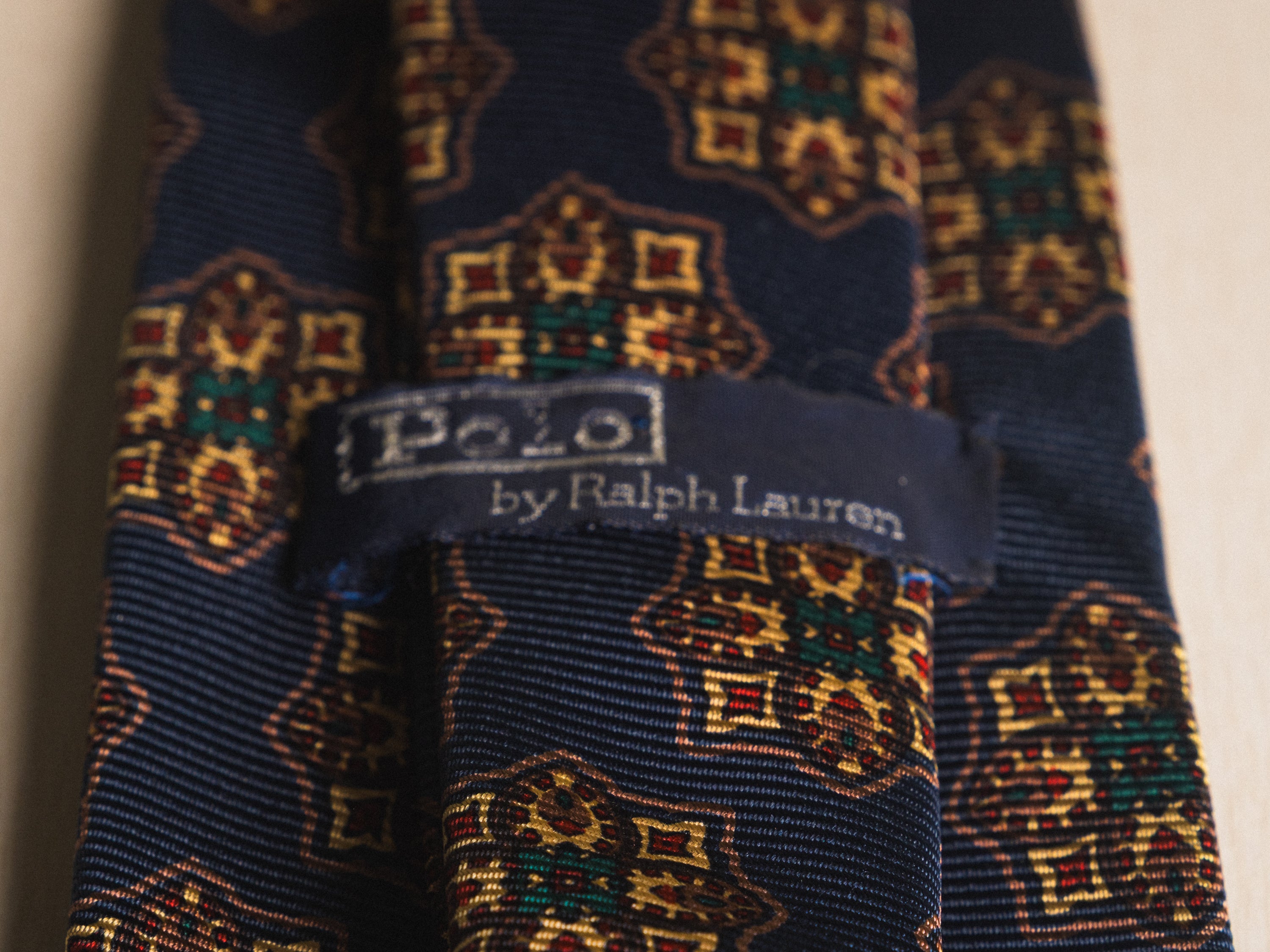 Ralph Lauren Blue with Jewel Medallion Tie