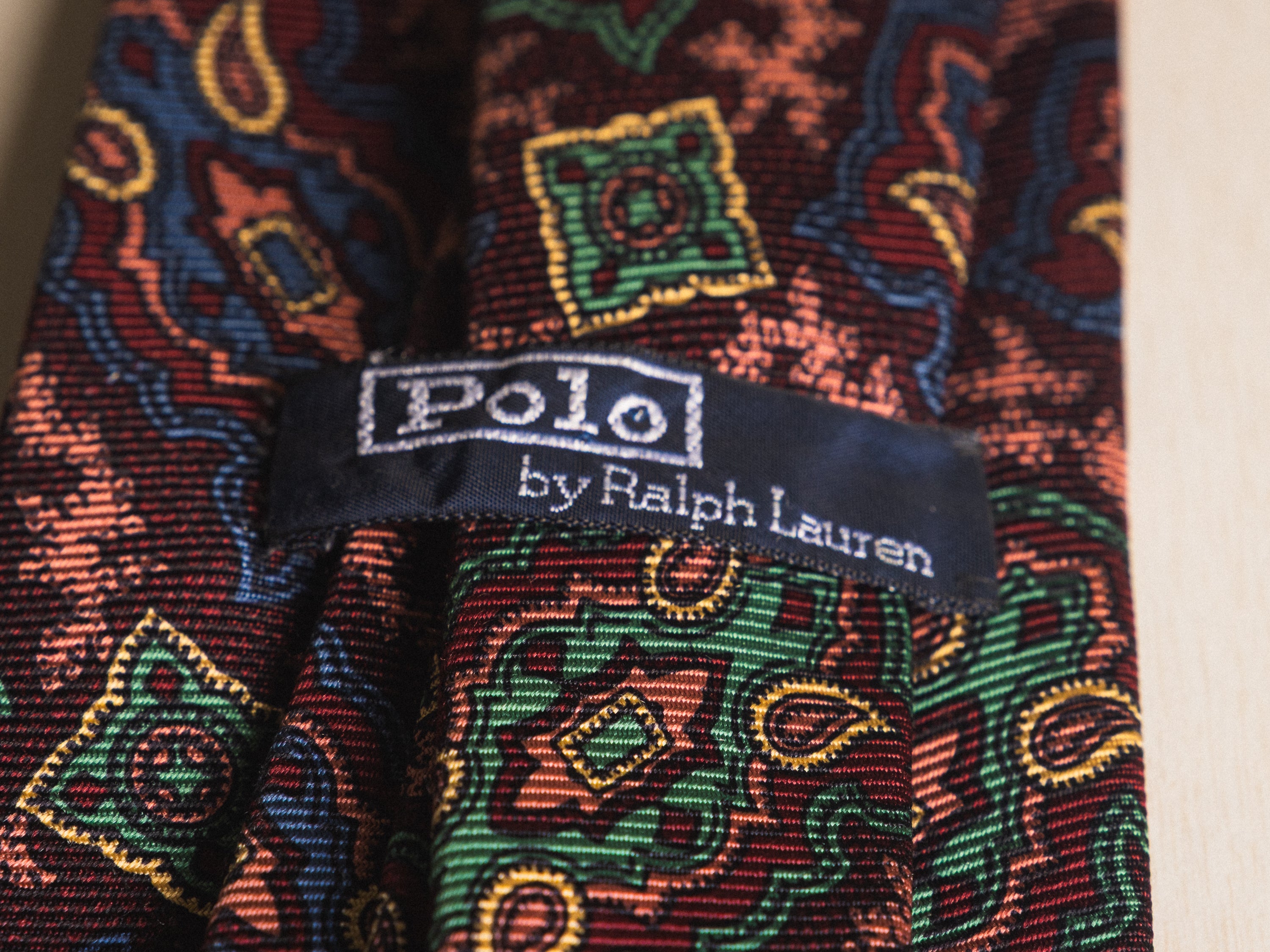 Ralph Lauren Purple with Blue and Green Jewel Tie