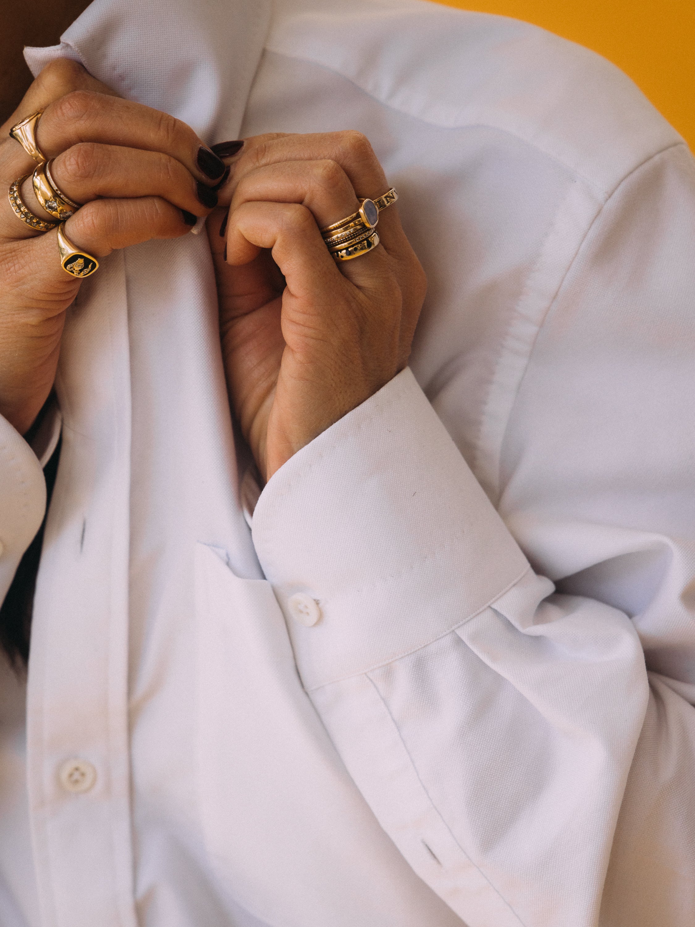 "The Meredith" Oversized White Oxford Button Down Shirt