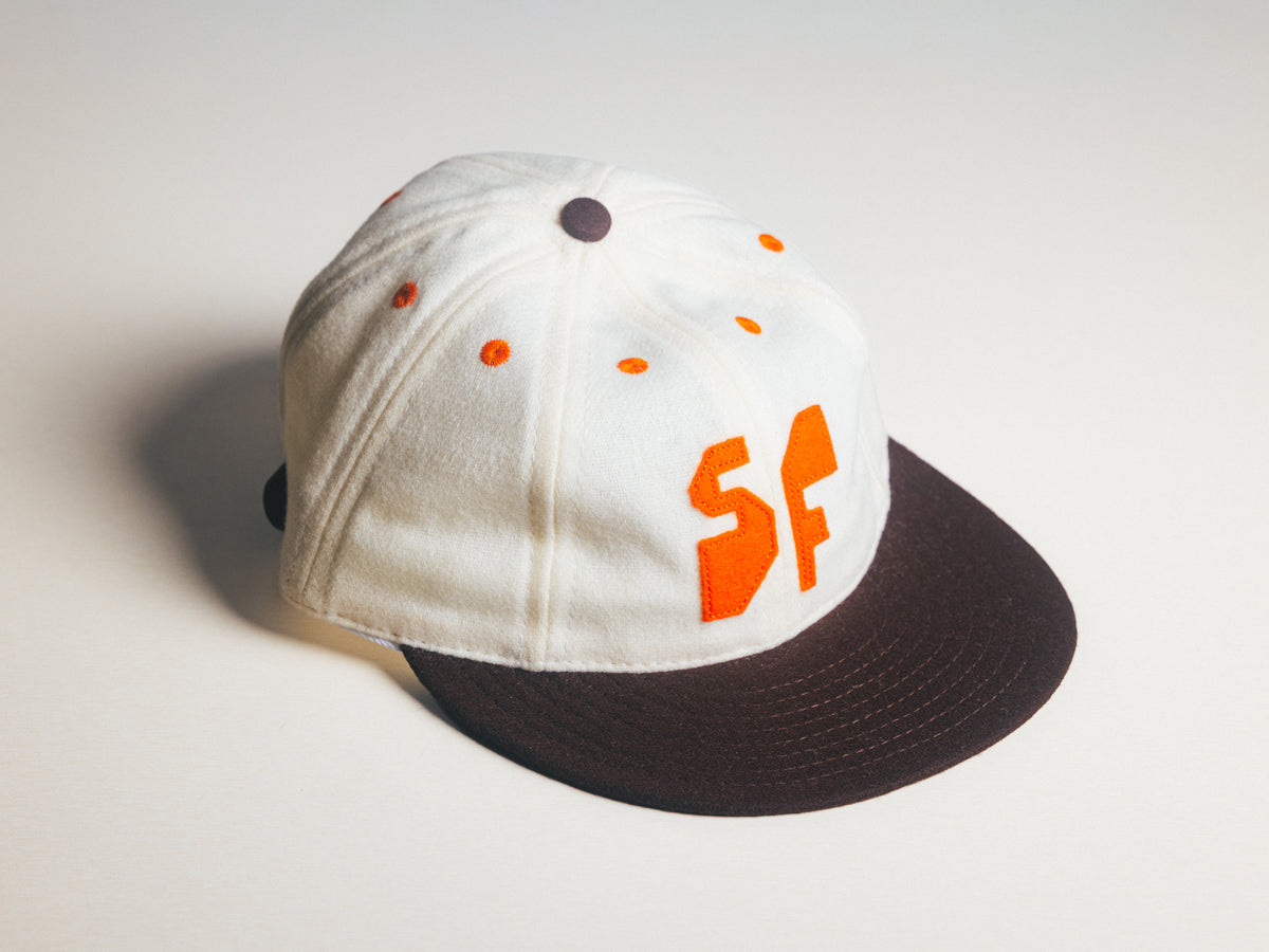 Jeffrey Sincich White/Brown SF Baseball Cap - 8 Panel
