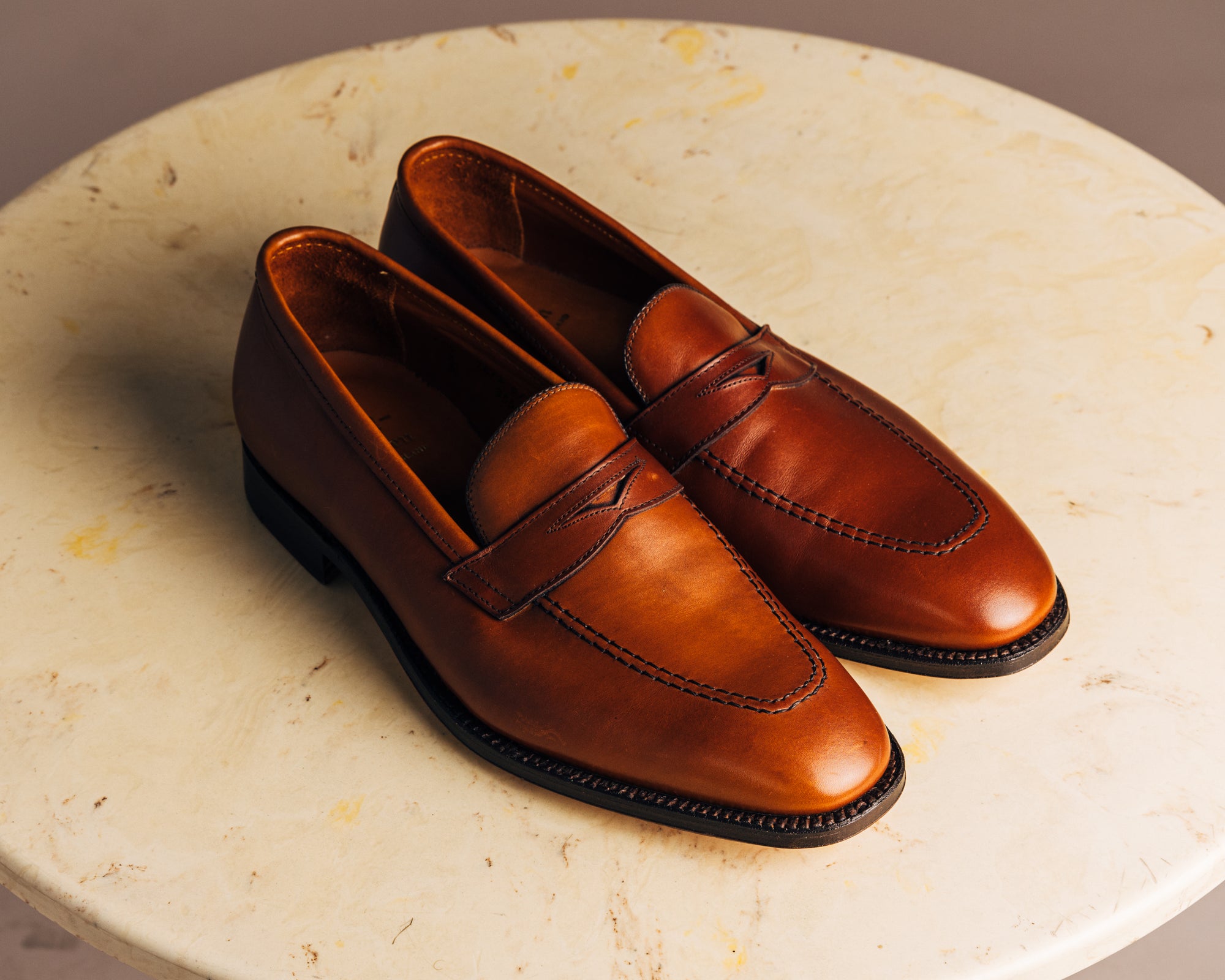 Alden - Burnished Tan Plaza Loafer