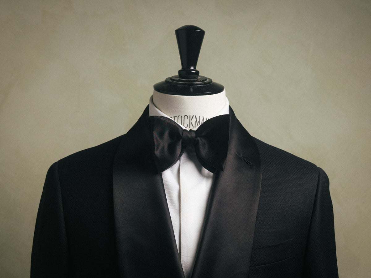 Hranek - Black Silk Bow Tie