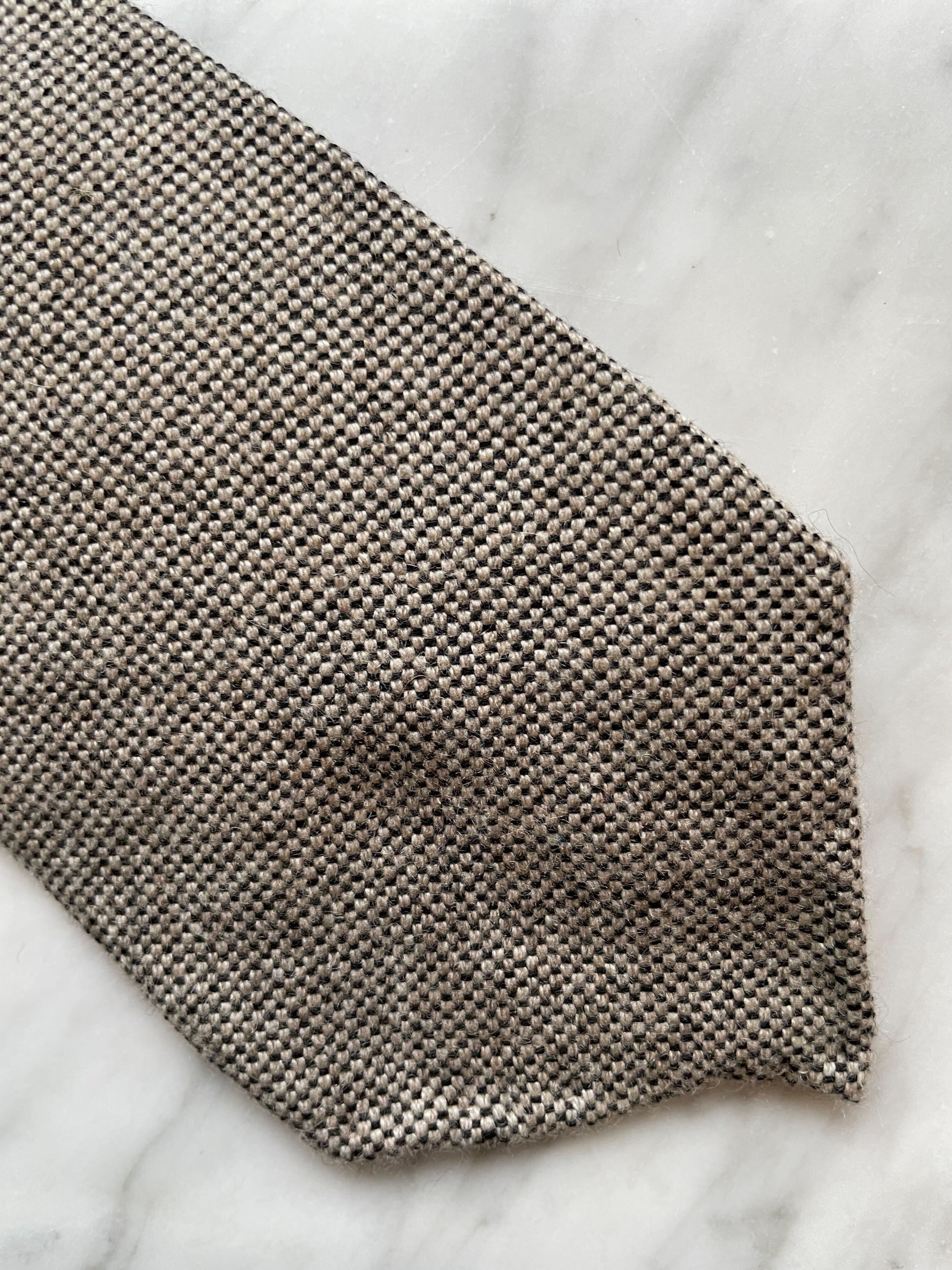 Taupe Wool Cashmere Tie