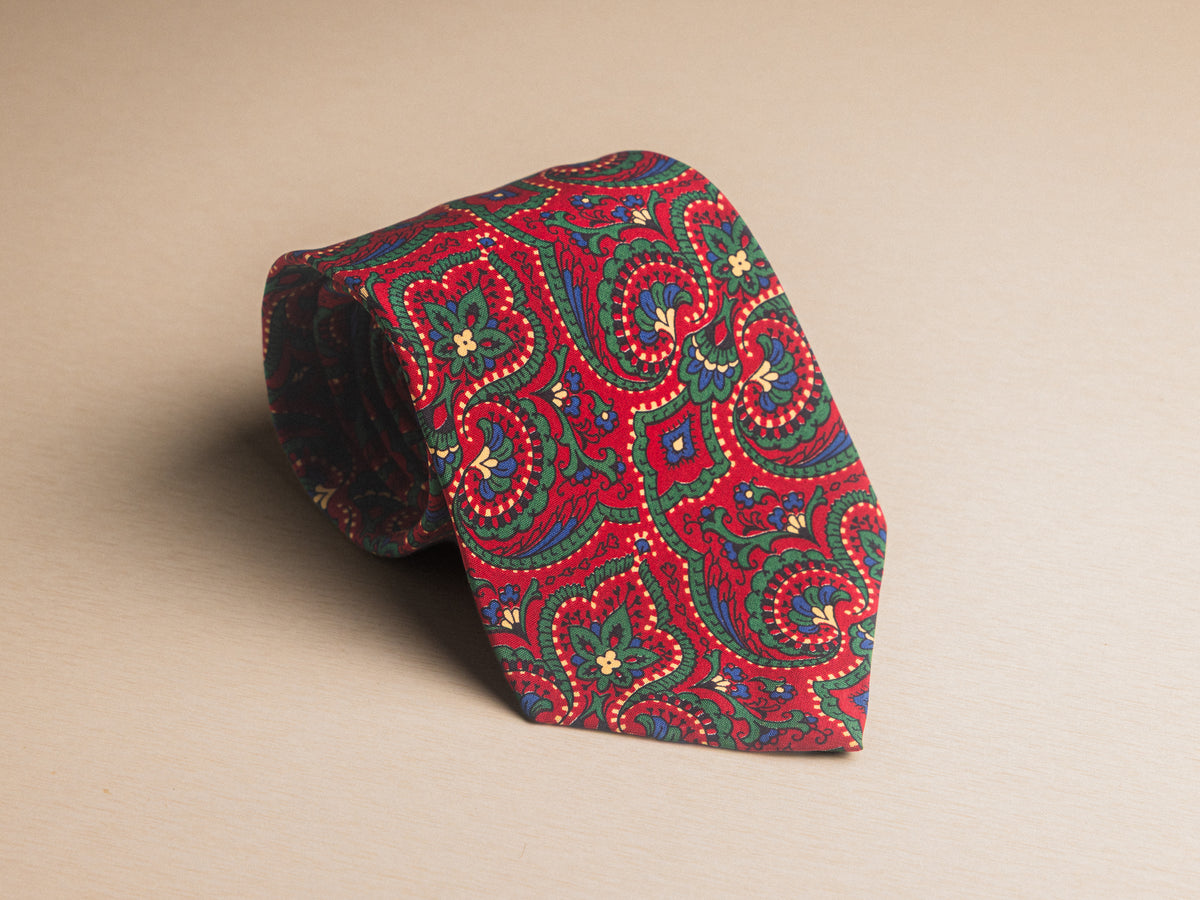 Ralph Lauren Red and Green Tie