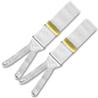 White Moiré Brace (Gold)