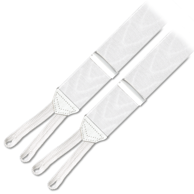 White Moiré Brace (Silver)
